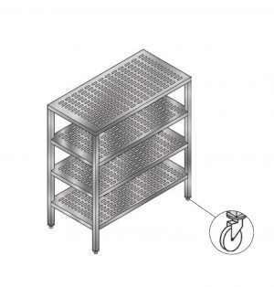 Perforated Shelving Unit 4 Tier (CKSHU4P - Series)